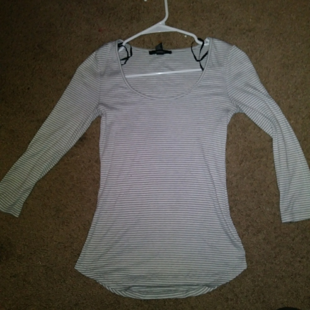 Striped midi tee shirt